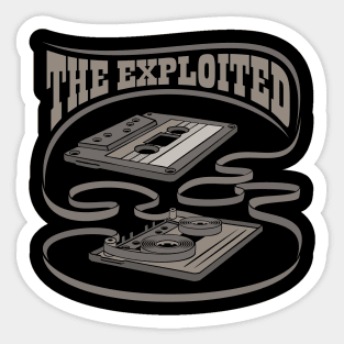 The Exploited Exposed Cassette Sticker